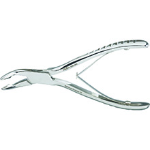 MILTEX Mini- BLUMENTHAL Oral Surgery Rongeur 4 1/2" (11.4cm) beaks at -45 degree angle. MFID: 22D-424