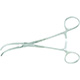 MILTEX DEBAKEY Peripheral Vascular Clamp, 6-1/4" (157mm), Curved, jaw length 1-5/8" (40mm). MFID: 24-1200