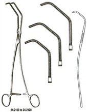 MILTEX DEBAKEY-SATINSKY Vena Cava Clamp, 9-1/2" (240mm), small. MFID: 24-2100