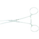 MILTEX COOLEY Pediatric Vascular Clamp, 5-1/2", angled jaws 25 mm, straight shank. MFID: 24-3200