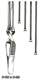 MILTEX DEBAKEY Bulldog Clamp, straight, cross-action, 3-1/8" (80mm) overall length, 1" (24mm) jaw length. MFID: 24-600