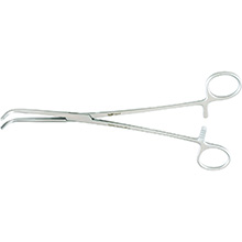 MILTEX MIXTER Thoracic Forceps, 9" (230mm), Longitudinal Serrations, 70 Degree Angled Jaws. MFID: 25-812