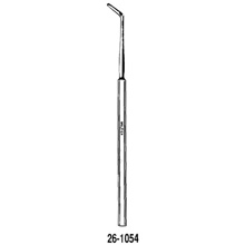 MILTEX FRAZIER Dura Separator, 6-1/2" (16.5 cm), angled blade 1/2" (1.3 cm) long, from 1/8" (.32 cm) to 1/16 (.16 cm) wide. MFID: 26-1054