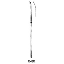 MILTEX SACHS Nerve Separator-Spatula, 7-1/2" (189.5mm), Blunt, 3mm wide, Slight Curve. MFID: 26-1326