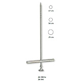 MILTEX MICHELE Trephine, 6-1/4" (15.9 cm) shaft, 5/16" (.79 cm) O.D. graduated 1/4" (.64 cm) To 1-1/4" (3.2 cm. MFID: 26-142