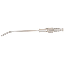 MILTEX ADSON Suction Tube, 6" (155mm) curved, with stylet, and finger valve , Diameter (3.5mm) 11 Fr.. MFID: 26-780