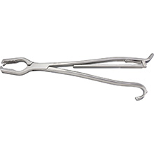 MILTEX LANE Bone Holding Forceps, 13" (33cm), with ratchet. MFID: 27-21