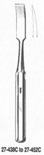 MILTEX HIBBS Osteotome, 9-1/2" (243mm), Curved, 13mm Wide Blade. MFID: 27-442C