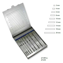 MILTEX SWISS Pattern Osteotome, 5" (127mm), Straight, 4mm wide. MFID: 27-600