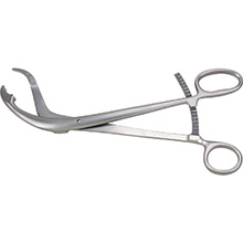 MILTEX VERBRUGGE Bone Forceps, 10 mm jaws, 10" (25.4cm). MFID: 27-80