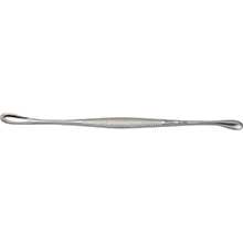 MILTEX VOLKMAN Double Ended Curette, 5-1/2" long, oval cups 5 X 10 mm & 6 X 20 mm. MFID: 27-920