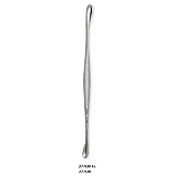 MILTEX VOLKMAN Double Ended Curette, 5" (12.7 cm) long, oval cup 6 X 10 mm & round cup 10 mm diameter. MFID: 27-924