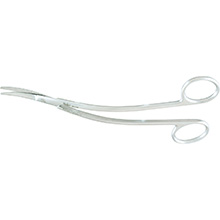 MILTEX MILLER Rectal Scissors, 7", Bayonet Shaped, Blunt, Serrated. MFID: 28-240