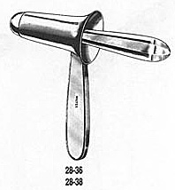 MILTEX KELLY Sphincteroscope, 2-1/8" (5.4 cm) long X 1" (2.5 cm) O.D. tapering to 16/16" (2.1 cm). MFID: 28-36