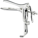 MILTEX GRAVES Vaginal Speculum, original model, small size, 3/4" (1.9 cm) X 3" (7.6 cm). MFID: 30-10