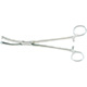 MILTEX JACOBS Uterine Vulsellum Forceps, 8-1/2" (21.6 cm), serrated jaws, curved sideways, 2 X 2 teeth. MFID: 30-1030