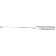 MILTEX SIMS Uterine Curette, 11" (27.9 cm), sharp blades on malleable shank, size 1. MFID: 30-1205-1