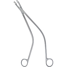 MILTEX SCHUBERT Uterine Biopsy Forceps, 11" (27.9 cm), angled shank. MFID: 30-1430