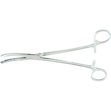 MILTEX HEANEY Hysterectomy Forceps, 8-1/4" (21 cm), heavy pattern, double tooth, curved. MFID: 30-1710