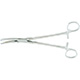 MILTEX HEANEY-BALLENTINE Hysterectomy Forceps, 8-1/2" (21 cm), longitudinal serrations, single tooth, curved. MFID: 30-1716