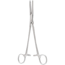 MILTEX BALLENTINE Hysterectomy Forceps, 8-1/2" (21.6 cm), longitudinal serrations, single tooth, straight. MFID: 30-1718