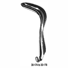 MILTEX SIMS Vaginal Speculum, Single End, SMALL SIZE, 1- 1/4" (32mm) X 2-3/4" (68mm). MFID: 30-174
