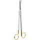 MILTEX Z-Type Hysterectomy/Parametrium Scissors, 9" (22.9cm) Slight Curve, Carb-N-Sert Blades. MFID: 30-2101TC
