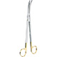 MILTEX Z-Type Hysterectomy/Parametrium Scissors, 9" (22.9cm) Curved, Carb-N-Sert Blades. MFID: 30-2102TC
