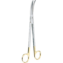 MILTEX Z-Type Hysterectomy/Parametrium Scissors, 9" (22.9cm) Curved, Carb-N-Sert Blades. MFID: 30-2102TC