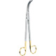 MILTEX Z-Type Hysterectomy/Parametrium Scissors, 9" (22.9cm) Full Curve, Carb-N-Sert Blades. MFID: 30-2103TC