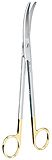 MILTEX Z-Type Hysterectomy/Parametrium Scissors, 10-1/2" (26.7cm) Curved, Carb-N-Sert Blades. MFID: 30-2106TC