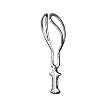 MILTEX SIMPSON Obstetrical Forceps, 12" (30.5 cm), short model. MFID: 30-2305