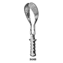 MILTEX SIMPSON-LUIKART Obstetrical Forceps, 14" (35.6 cm), solid blades. MFID: 30-2400