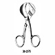 MILTEX Umbilical Scissors, 4-1/8" (10.5 cm), American pattern. MFID: 30-2575