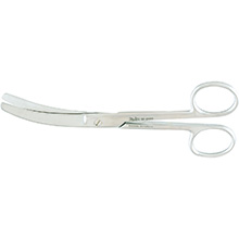 MILTEX BUSCH Umbilical Scissors, 6-1/2" (16.5 cm), curved on side. MFID: 30-2580