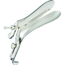 MILTEX GRAVES Open Sided Vaginal Speculum, medium size, 1-3/8" (3.5 cm) X 4" (10.2 cm), wide angle blades. MFID: 30-30