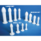 MILTEX Silicone Vaginal Dilator Set, Medium Set (4 Medium Sizes). MFID: 30-3002