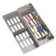 MILTEX Instrument Storage System, Slimline Series without Mat, Single Hinge Design, Size: 8 x 2-5/8 x 11/16. MFID: 3-082008