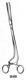 MILTEX CHERON Uterine Dressing Forceps, 10-1/2" (26.7 cm), rings angled sideways, serrated jaws 8 X 25 mm. MFID: 30-835