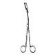 MILTEX MAIER Uterine Dressing Forceps, 10" (25.4 cm), curved, ratchet, serrated jaws 5 X 30 mm. MFID: 30-855