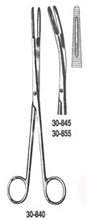 MILTEX MAIER Uterine Dressing Forceps, 10" (25.4 cm), curved, ratchet, serrated jaws 5 X 30 mm. MFID: 30-855