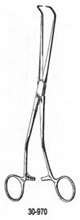 MILTEX KAHN Tenaculum Forceps, 9-1/2" (24.1 cm), angled jaws & bent shank. MFID: 30-970