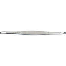 MILTEX SCHAMBERG Comedone extractor, 3-3/4" (96.5mm), double-ended, standard pattern, with crimped small loop. MFID: 33-201