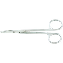 MILTEX Undermining Scissors, 4-5/8" (118.5mm), Curved Blades, Flat Pointed Tips. MFID: 33-242
