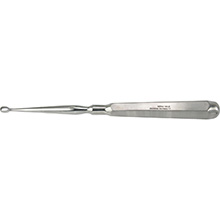 MILTEX PIFFARD DERMAL Curette, 6-1/4" (159mm), oval, size 1: 5.9mm x 5.0mm (4.1mm inside diameter). MFID: 33-6