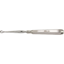 MILTEX PIFFARD DERMAL Curette, 6-1/4" (161mm), oval, size 2: 7.6mm x 7.4mm (5.1mm inside diameter). MFID: 33-8