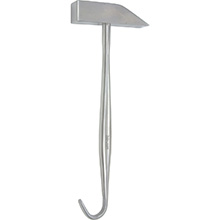 MILTEX Post Mortem Hammer, 9-1/2" (24.1 cm), with hook handle. MFID: 34-220