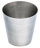 MILTEX Medicine Cup, Graduated, 2 oz. (60cc), 2-1/8" (54.8mm) x 2-1/8" (54.8mm). MFID: 3-914