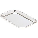 MILTEX Mayo Tray, Size 10, Non-Perforated, 10" x 6-1/2" x 23/32". MFID: 3-926