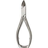 MILTEX Nail Nipper, 5-5/8" (142mm), straight jaws, double spring, stainless. MFID: 40-212-SS